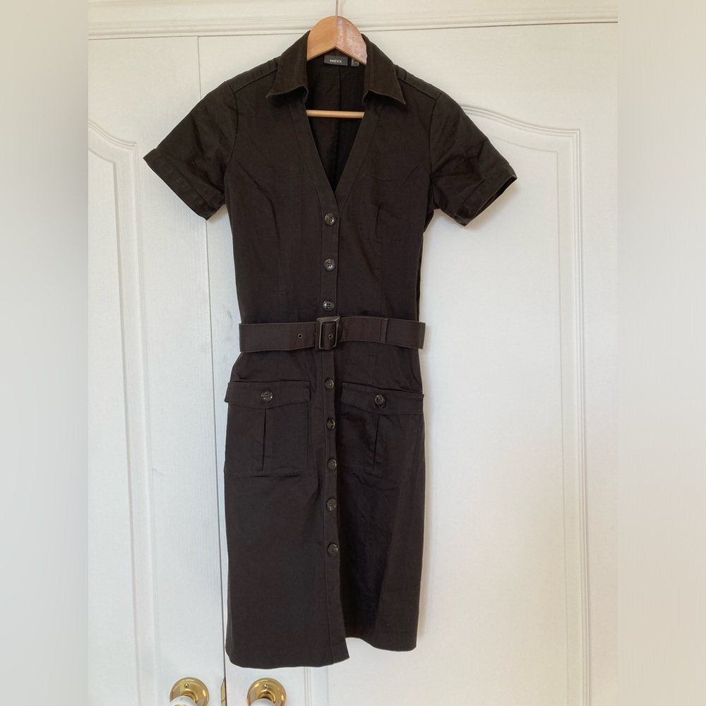 Mexx vintage button up shirt dress, size XS/S